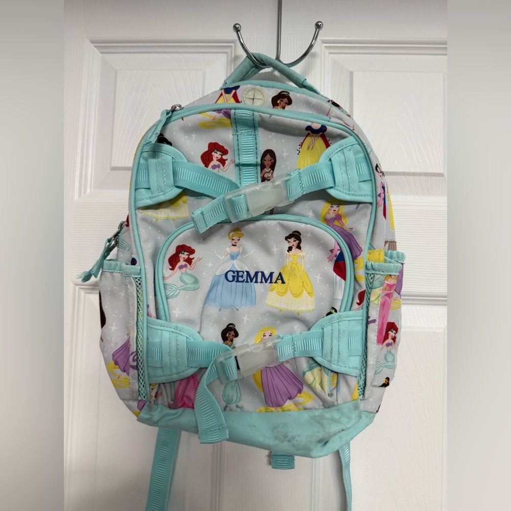 Pottery Barns Kids Mackenzie Teal Disney Princess Backpack (Gemma)